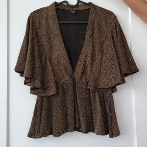 GUESS Sparkly Frilly Top